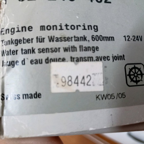 VDO water tank sensor 600mm new