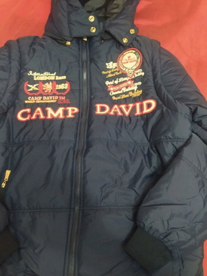 Jacket new blue size M with removable sleeves and hidden pocket