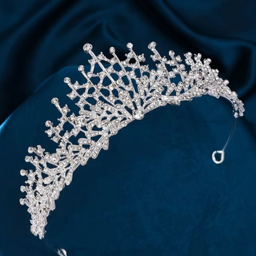 Bridal Tiara with Crystal Rhinestones Model 87 New