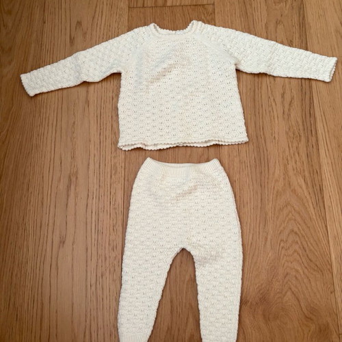 ZARA knitted set like new, size 6-9 months