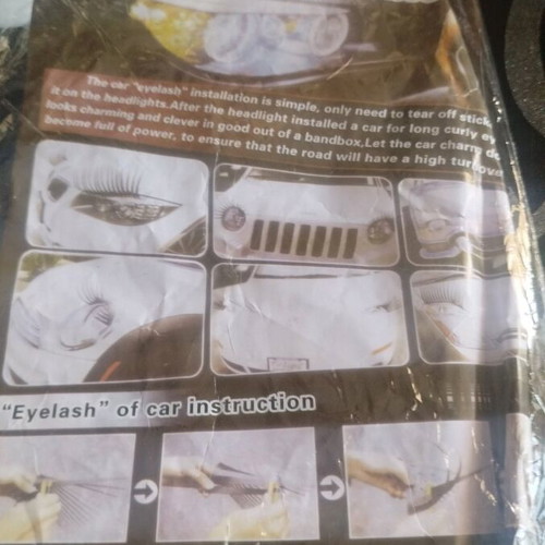 Car eyelashes new for headlights