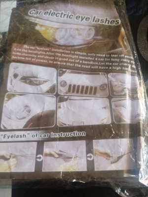 Car eyelashes new for headlights