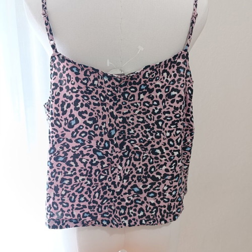 Leopard Crop Top Clockhouse XL used, 100% viscose
