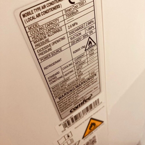 Comfee Smart Cool 7000BTU 960W portable air conditioner used