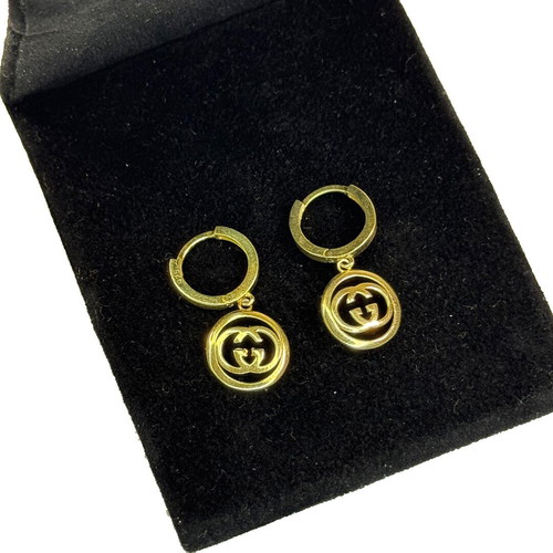 Earrings silver 925, gold color, new