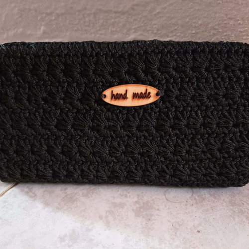Handmade Knitted Wallet New Black