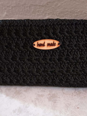 Handmade Knitted Wallet New Black
