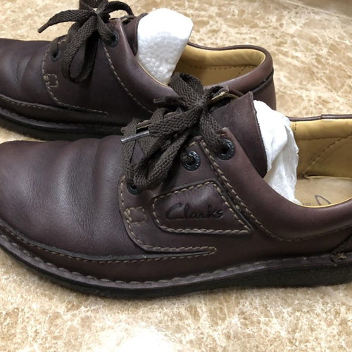 Clarks Nature II brown shoes used, size 45