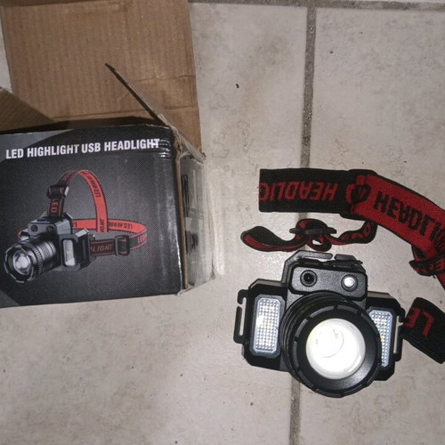 Rechargeable Headlamp with Motion Sensor and USB-C Charging