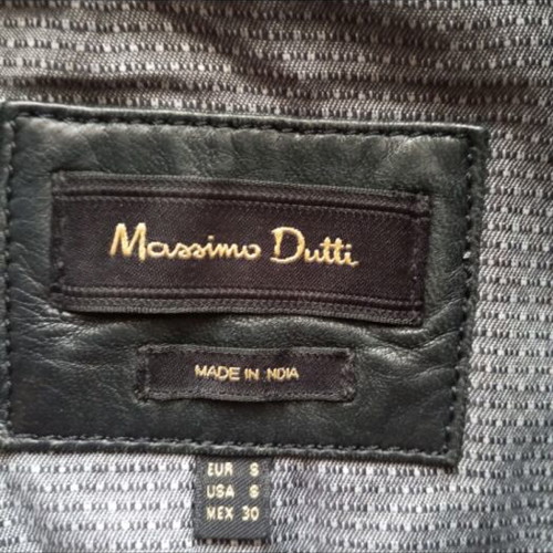 Black women's leather jacket used, small