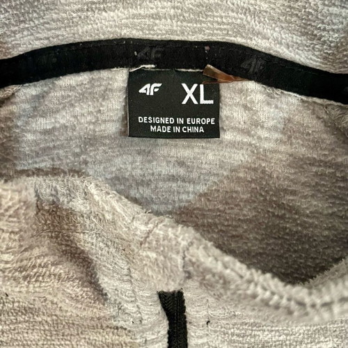 Men's 4F fleece jacket gray melange size XL like new