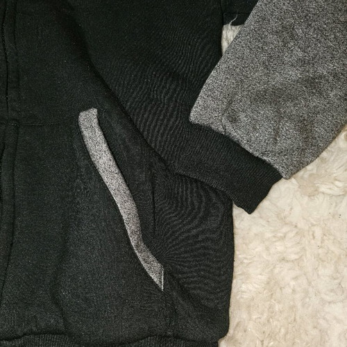Energiers cardigan used for boys size 10, black and gray