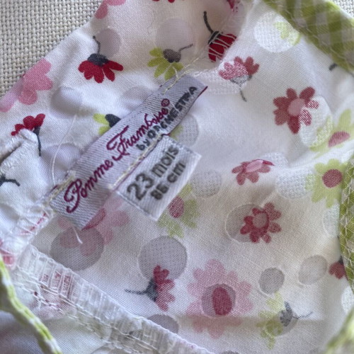 Baby dress set like new, colorful and patterned, sizes 9-24 months