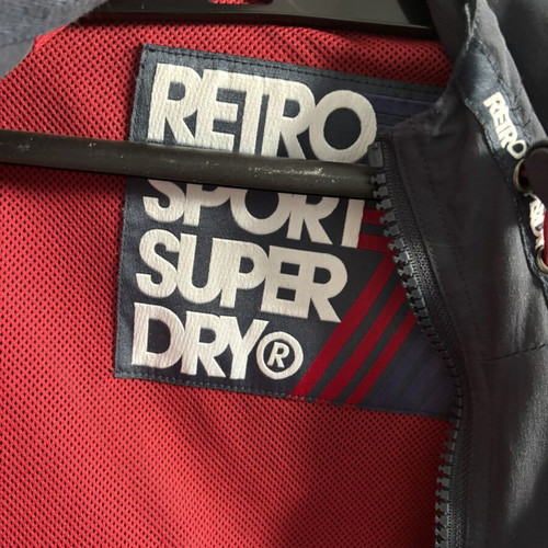Superdry windbreaker jacket, blue, size M