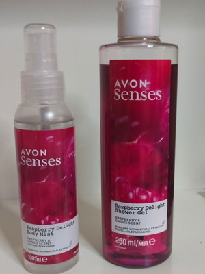 Raspberry Scented Shower Gel and Body Mist Set new