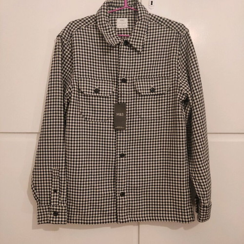 Marks & Spencer coat new, size M, black and white