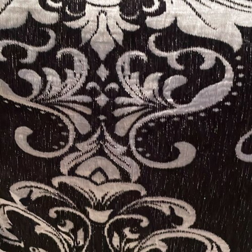 Decorative sofa covers set of 2 black with silver, new