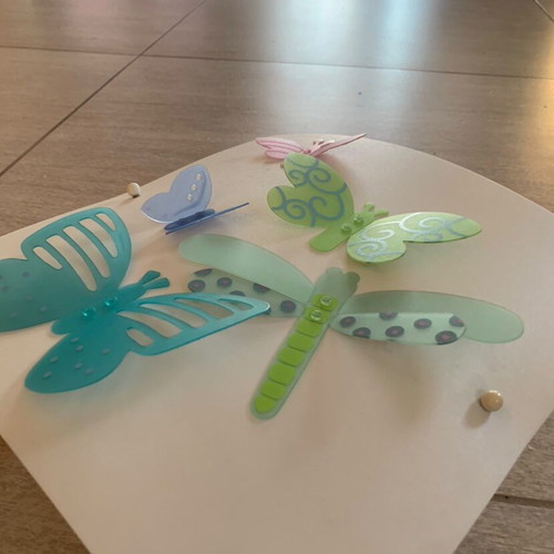 Haba wall light with butterflies like new