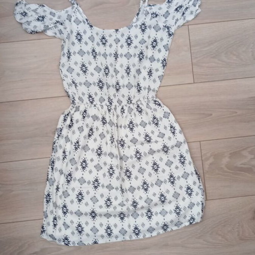Pimkie dress XS 34 like new, beige and blue