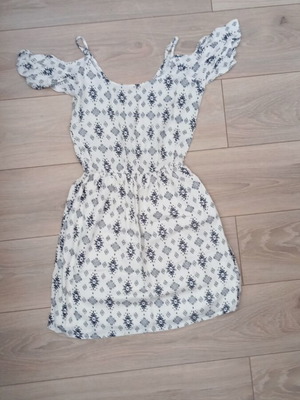 Pimkie dress XS 34 like new, beige and blue