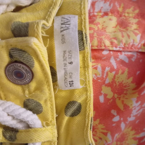 Orchestra denim shorts like new, pack of 2, yellow and orange