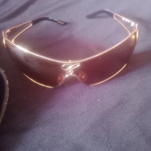 Chopard sunglasses new, gold frame mask