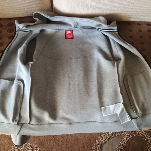 Nike Tech Fleece jacket like new, gray, size L for boys
