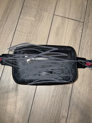 Belt bag σαν καινούργιο, μαύρο, μέσης, No Name