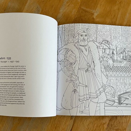 Great Paintings to Colour In like new