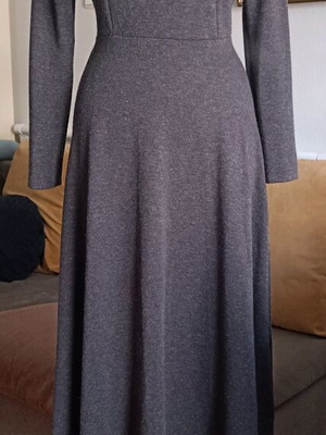 Meri long dress gray like new, size S