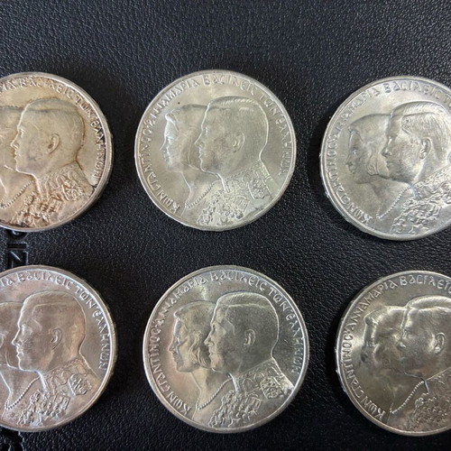 Βασιλικοί γάμοι 1964 15 ασημένια 30δραχμα σαν καινούργια