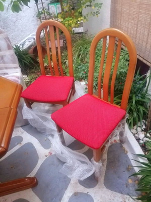 Τραπεζαρία μεταχειρισμένη με 6 καρέκλες και προέκταση τραπεζιού