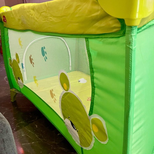 Mother Baby playpen like new with two levels and storage space