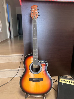 Harley Benton HBO-600SB electro-acoustic guitar and Epiphone Studio 10S amplifier like new