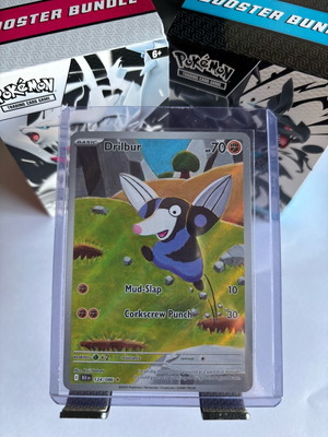 Drilbur Card (BLK 124) Black Bolt new in sleeve and toploader