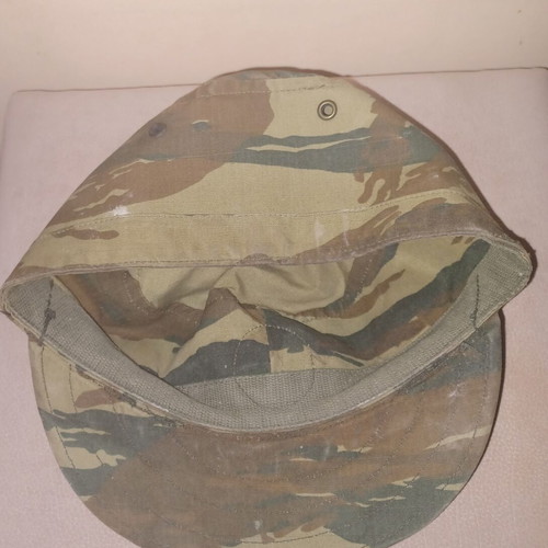 Military hats like new, officer's side cap and E.S jockey with emblem