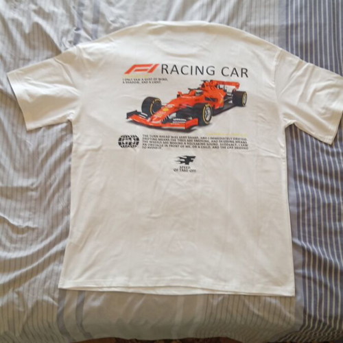 Men's T-shirts with car and cartoon designs