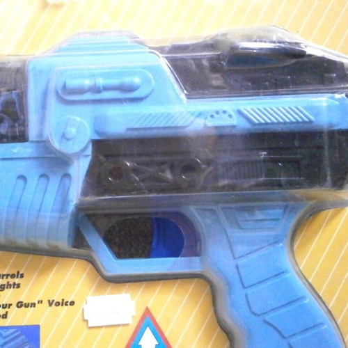 Super Gun Double Power Barrel Sound Action sealed space toy