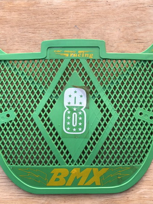 BMX Vintage Bicycle Handlebar Decoration Green Number 8 Car Asso Racing New