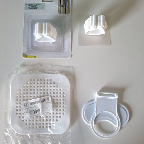 Adhesive Hooks, Hair Catcher Filter, and Hanging Mobile Phone Holder new