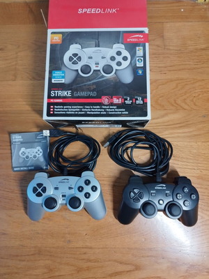 Speedlink Strike gamepads controllers used, pack of 2, PC compatible