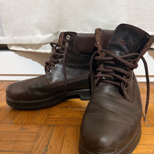 Texter leather ankle boot used, brown, size 41