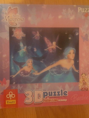 3D puzzle Barbie Mariposa μεταχειρισμένο, 72 κομματιών