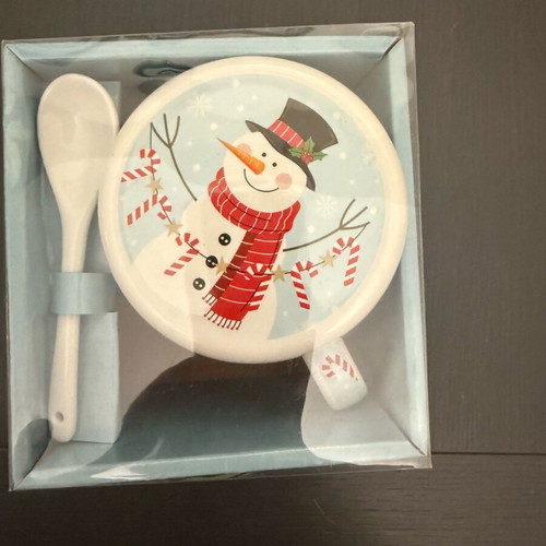 Christmas mug with lid and spoon new in box