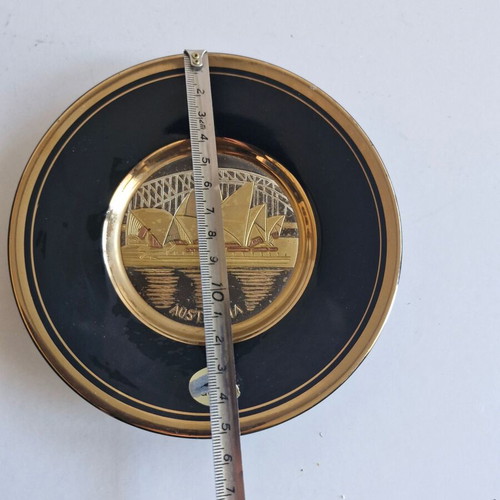 Souvenir plate used with 24K gold, Chokin technique