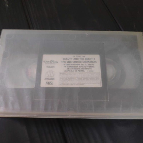 Beauty and the Beast 2 The Enchanted Christmas VHS used with Greek subtitles