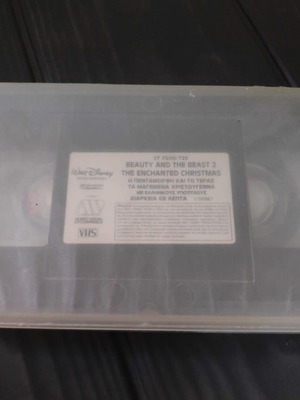 Beauty and the Beast 2 The Enchanted Christmas VHS used with Greek subtitles