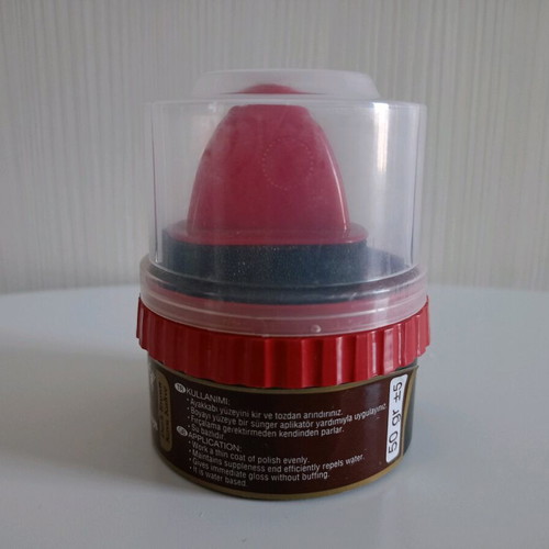 Dark brown shoe polish unused