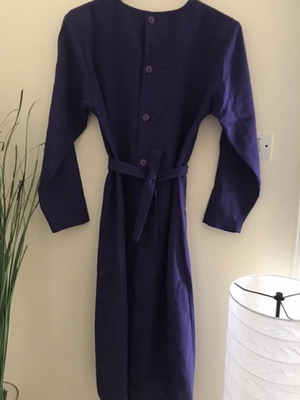 Purple dress with belt used, vintage, size 12