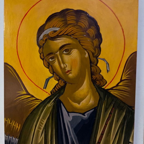 Authentic Archangel Gabriel Icon on Wood 30x40 cm new